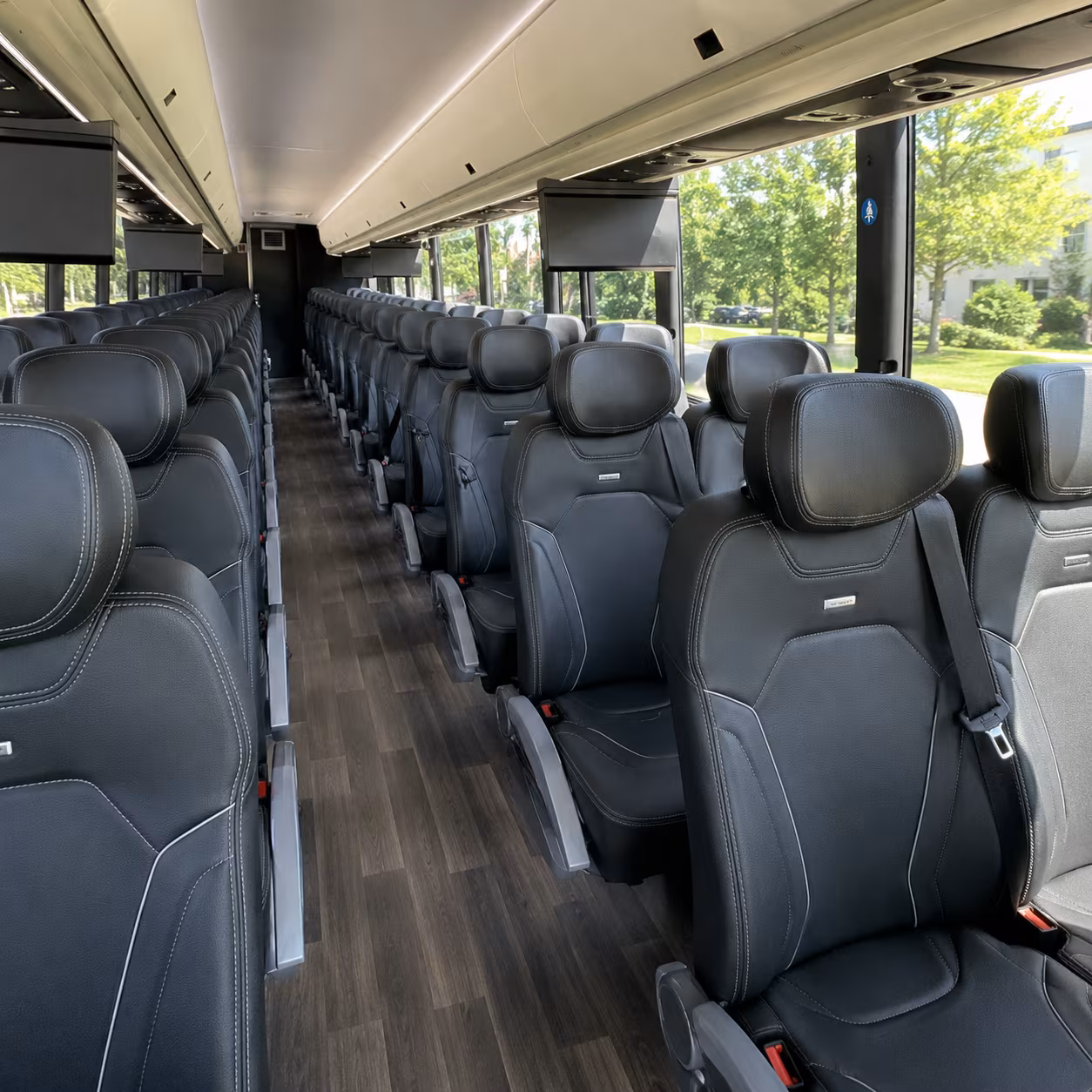 amarillo charter bus interior