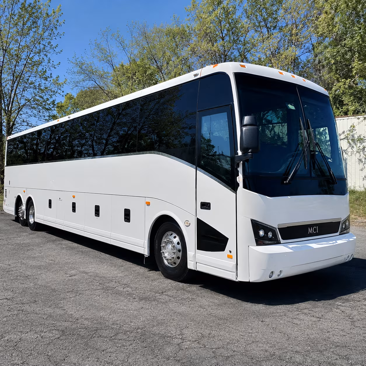 norman charter bus rental exterior