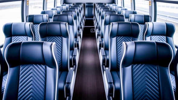 50 passenger charter bus inside amarillo