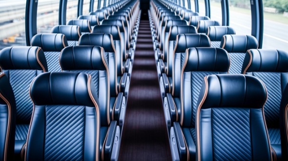 54 passenger charter bus inside amarillo