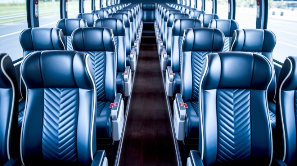 55 passenger charter bus inside amarillo