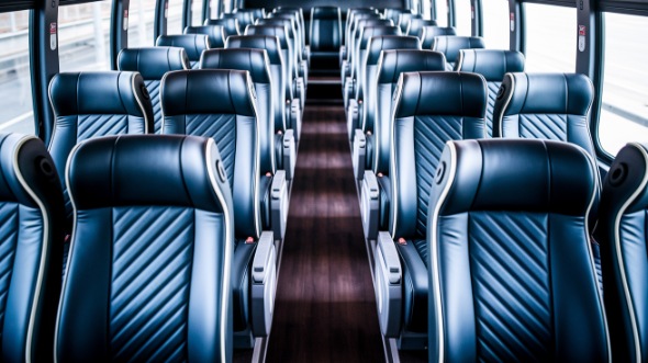 56 passenger charter bus inside amarillo